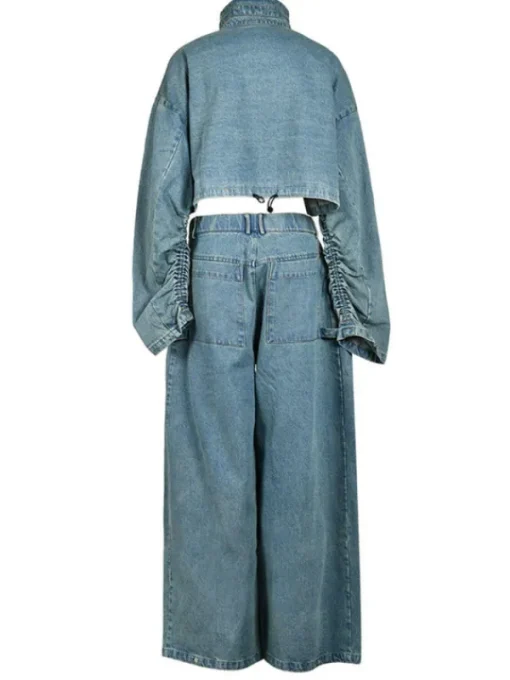 Sets & Co-ords*Mew Mews Fashion Maudie Pocket Wide Denim Pants Set