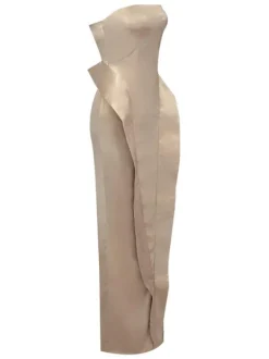 Dresses | Maxi Dresses*Mew Mews Fashion Maxima Strapless Satin Maxi Dress