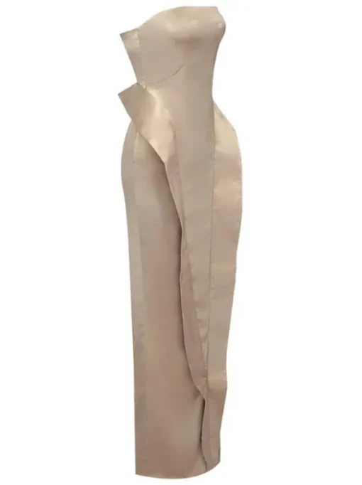 Dresses | Maxi Dresses*Mew Mews Fashion Maxima Strapless Satin Maxi Dress