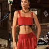 Sets & Co-ords*Mew Mews Fashion O/S Mckie Leather Circle Chainmail Skirt Set