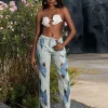 Pants & Shorts*Mew Mews Fashion Mehetabel Cutout Denim Pants In Light Blue