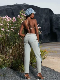Pants & Shorts*Mew Mews Fashion Mehetabel Cutout Denim Pants In Light Blue