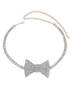Necklaces*Mew Mews Fashion Melrose Bow Crystal Choker