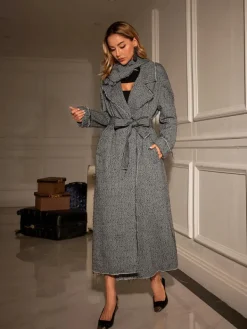 Coats & Jackets*Mew Mews Fashion Mikael Collar Houndstooth Coat