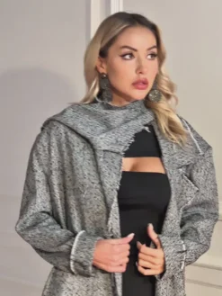 Coats & Jackets*Mew Mews Fashion Mikael Collar Houndstooth Coat