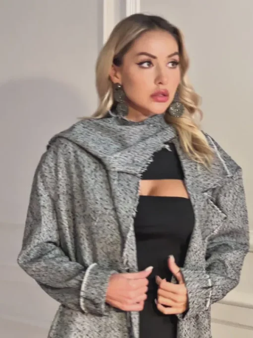 Coats & Jackets*Mew Mews Fashion Mikael Collar Houndstooth Coat