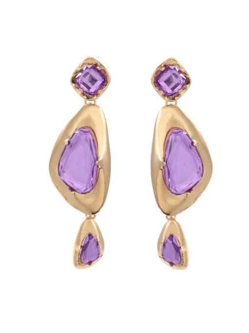 Earrings*Mew Mews Fashion Mikko Geometric Rhinestone Earrings