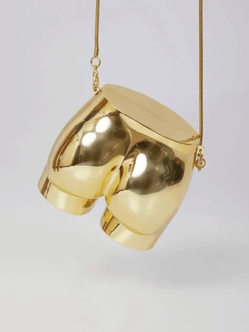 Bags*Mew Mews Fashion Morwenna Acrylic Butt Bag In Gold