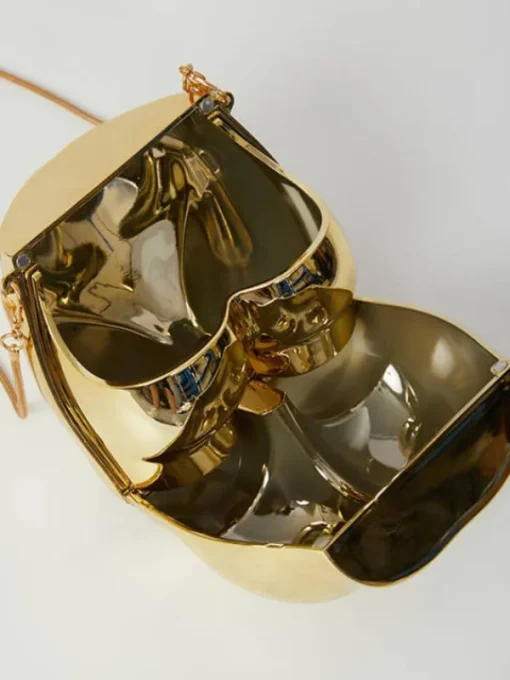 Bags*Mew Mews Fashion Morwenna Acrylic Butt Bag In Gold