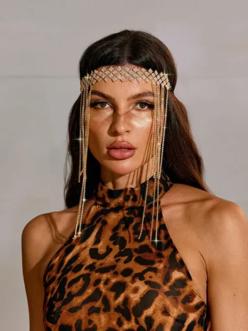 Headwear*Mew Mews Fashion Napa Crystal Fringe Headband