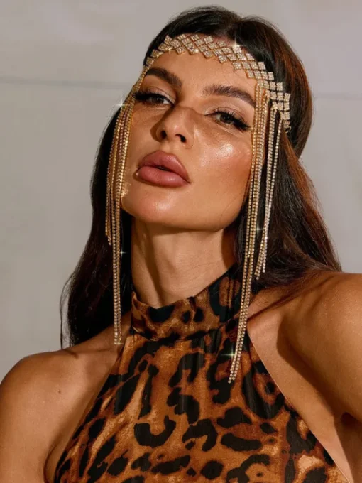 Headwear*Mew Mews Fashion Napa Crystal Fringe Headband
