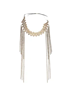 Headwear*Mew Mews Fashion Napa Crystal Fringe Headband