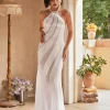 Dresses | Maxi Dresses*Mew Mews Fashion Narwani Halterneck Satin Maxi Dress