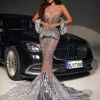 Dresses | Maxi Dresses*Jiu Bajia O/S Nasima Rhinestone Mermaid Maxi Dress