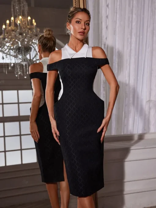 Dresses | Midi Dresses*Mew Mews Fashion Neelam Folded Collar Midi Dress