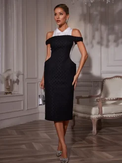 Dresses | Midi Dresses*Mew Mews Fashion Neelam Folded Collar Midi Dress
