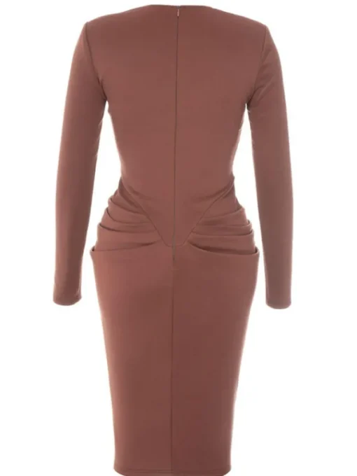Dresses | Midi Dresses*Mew Mews Fashion Noelani Long Sleeve Corset Midi Dress