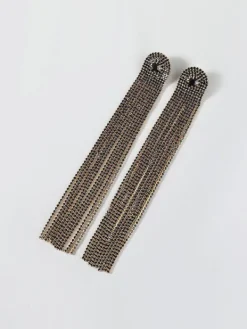 Earrings*Mew Mews Fashion Nola Multi Diamante Tassel Earrings