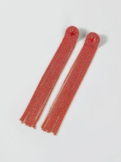 Earrings*Mew Mews Fashion Nola Multi Diamante Tassel Earrings