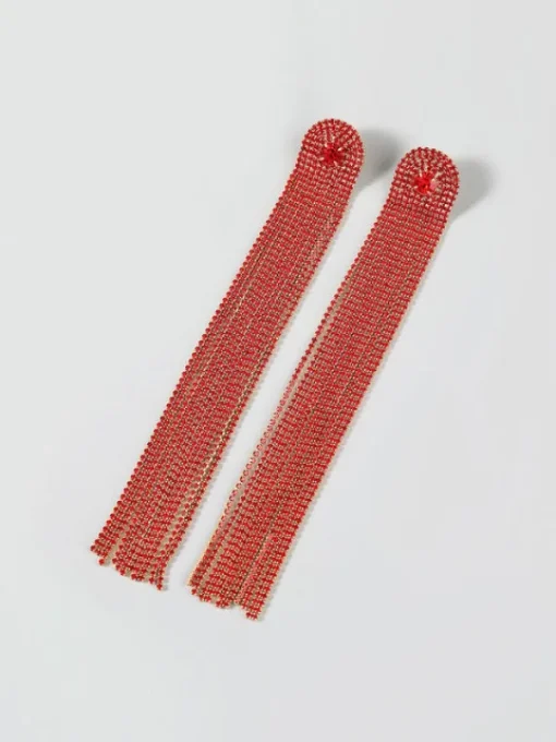 Earrings*Mew Mews Fashion Nola Multi Diamante Tassel Earrings