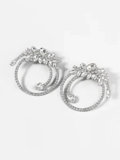 Earrings*Mew Mews Fashion Opal Crystal Circle Earrings