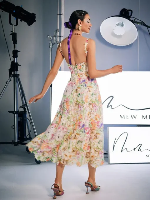 Dresses | Midi Dresses*Mew Mews Fashion Ornan Floral Embroidered Midi Dress