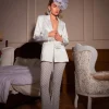 Sets & Co-ords*Mew Mews Fashion Ossie Pearl Embellished Flower Cutout Blazer Set