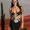 Dresses*Bandage Penrose Acrylic Mini Dress