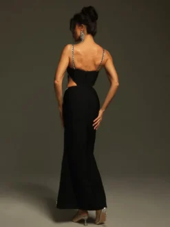 Dresses | Maxi Dresses*Bandage Pinedo Rhinestone Cutout Maxi Dress