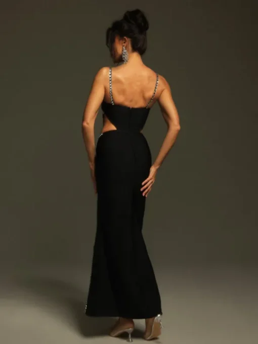 Dresses | Maxi Dresses*Bandage Pinedo Rhinestone Cutout Maxi Dress