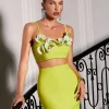 Sets & Co-ords*Bandage Rajiv Flower Skirt Set