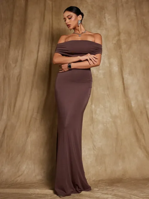 Dresses*Mew Mews Fashion Riordan Off Shoulder Maxi Dress