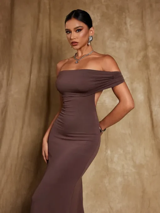 Dresses*Mew Mews Fashion Riordan Off Shoulder Maxi Dress