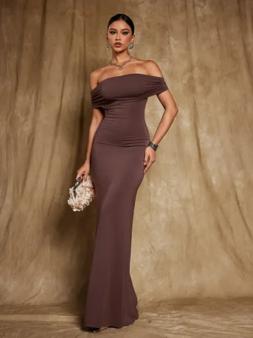 Dresses*Mew Mews Fashion Riordan Off Shoulder Maxi Dress