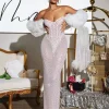 Embellishment | Dresses*Embellishment Roanya Strapless Rhinestone Corset Maxi Dress