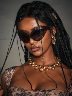 Glasses*Mew Mews Fashion Roosevelt Cat Eye Sunglasses
