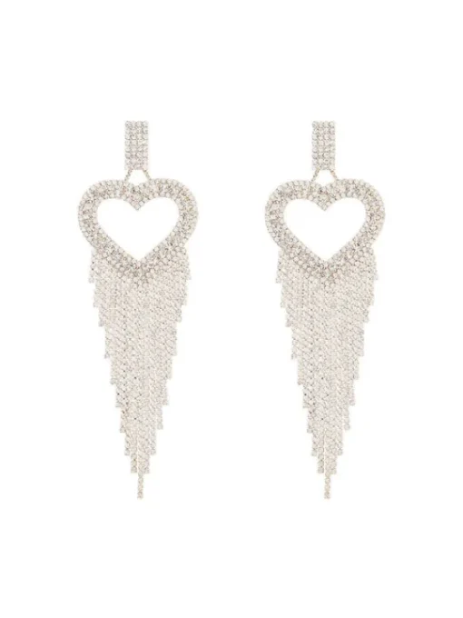 Earrings*Mew Mews Fashion Rory Heart Tassel Earrings