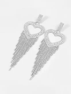 Earrings*Mew Mews Fashion Rory Heart Tassel Earrings