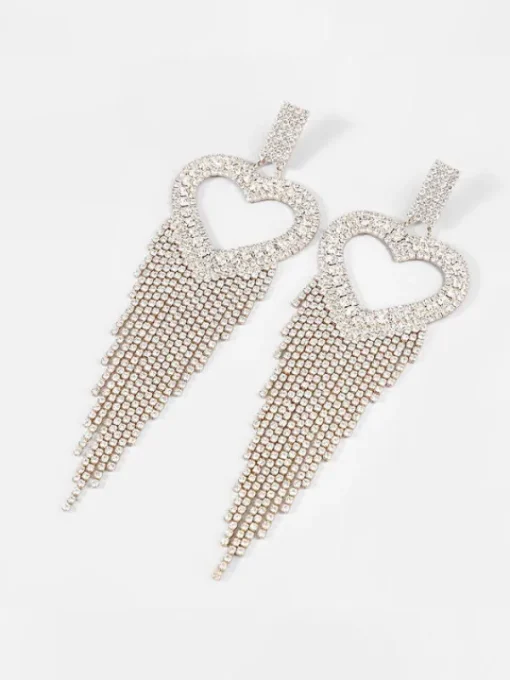 Earrings*Mew Mews Fashion Rory Heart Tassel Earrings