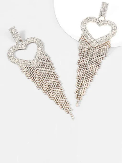 Earrings*Mew Mews Fashion Rory Heart Tassel Earrings