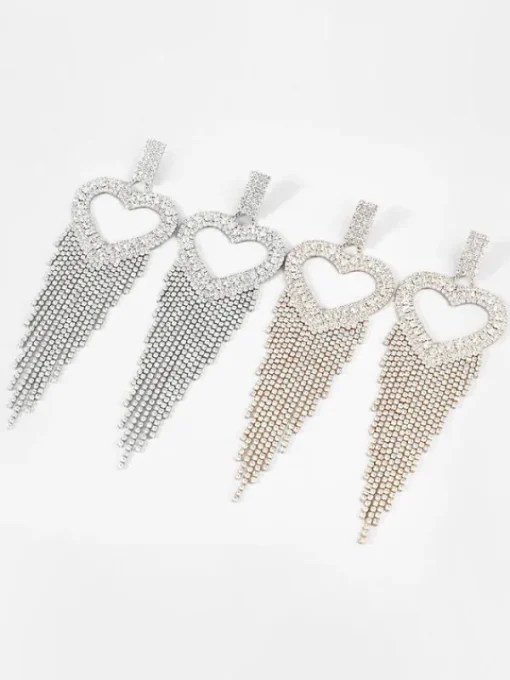 Earrings*Mew Mews Fashion Rory Heart Tassel Earrings