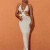 Dresses | Maxi Dresses*Mew Mews Fashion Rosalinda Halterneck Knit Maxi Dress In White