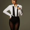 Sets & Co-ords*Mew Mews Fashion Rowayda Long Sleeve Button Up Shorts Set