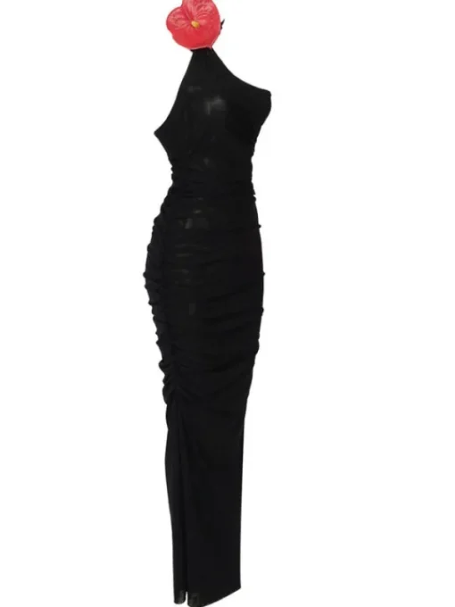 Dresses*Mew Mews Fashion Ruby Halterneck Mesh Maxi Dress