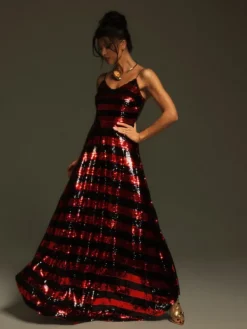 Dresses | Maxi Dresses*Mew Mews Fashion Rupali Spaghetti Stripe Sequin Maxi Dress
