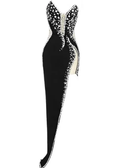 Dresses | Maxi Dresses*Bandage Sabine Strapless Embellished Dress In Black