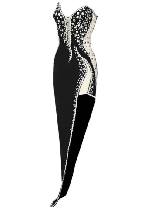 Dresses | Maxi Dresses*Bandage Sabine Strapless Embellished Dress In Black