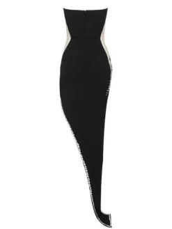 Dresses | Maxi Dresses*Bandage Sabine Strapless Embellished Dress In Black