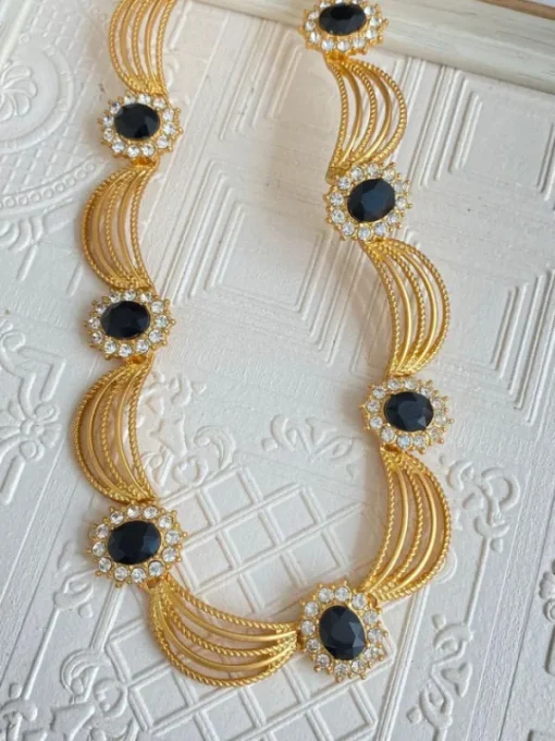 Necklaces*Mew Mews Fashion Sappho Curvy Crystal Necklace