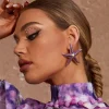 Earrings*Mew Mews Fashion Shepherd Starfish Earrings In Purple